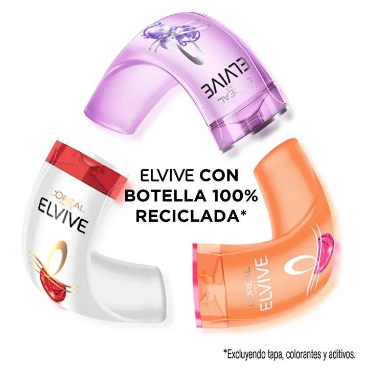 Elvive con Botella 100% Reciclada. Nuestra nueva propuesta ecoamigable para el cuidado del cabello en Perú
